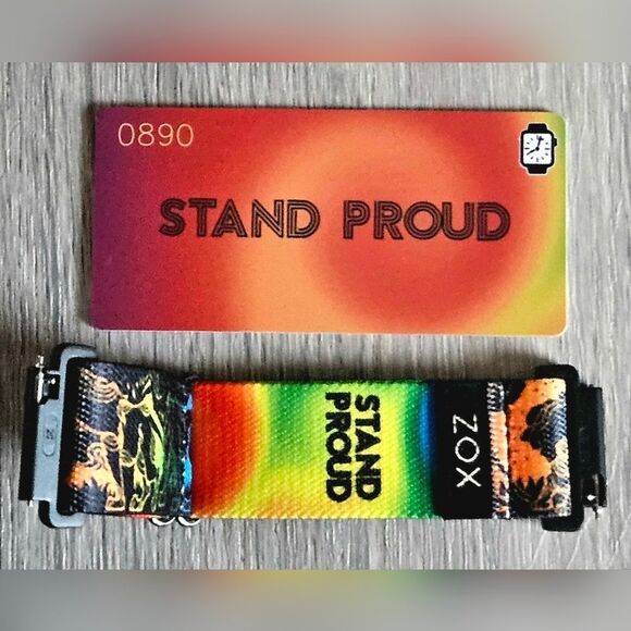 ZOX "STAND PROUD" #890 ANDROID SAMSUNG GALAXY 20mm SOLDOUT COLLECTIBLE WATCHBAND - Picture 2 of 6